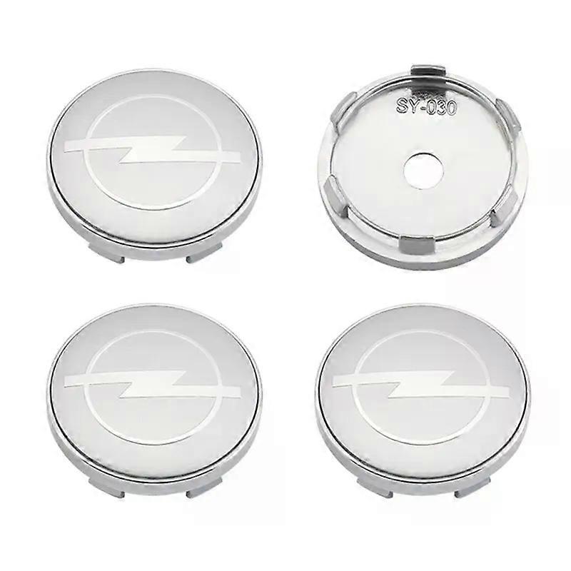4pcs 60mm Car Wheel Center Hub Caps Emblem Sticker Decal Cover compatible for Opel Astra h g j k f Zafira a b Corsa Mokkav Insignia Vectra
