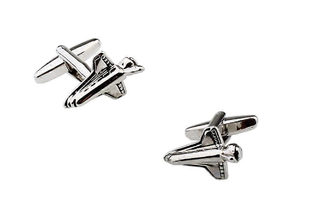 Cufflinks Pair for Gift Presentation - Silver Tone, Classic Style, Elegant Design, Perfect for Weddings and Formal Events