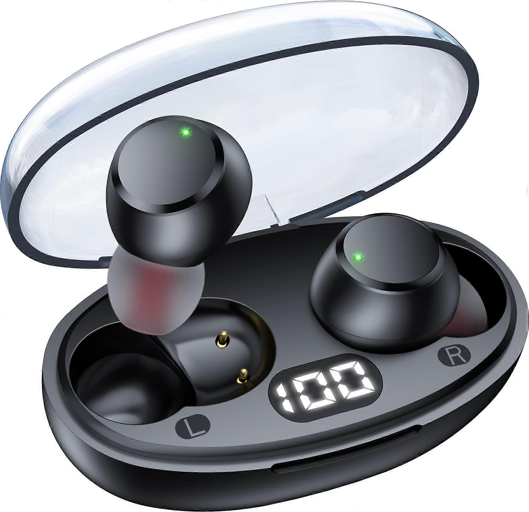Wireless Bluetooth 5.4 Earbuds with LED Power Display Mini IPX8 Built-in Mic for Sports Size S