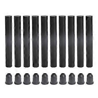 10pcs 4ml Empty Mascara Tubes Black Refillable Plastic Eyelash Containers Travel Size Portable Makeup Bottles for Daily Use Camping