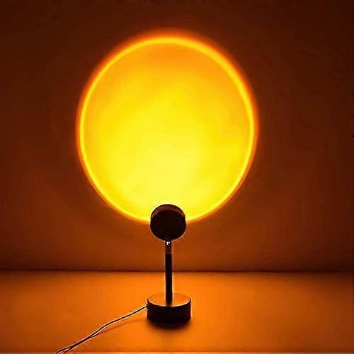 Sunset Lamp 360 Rotation Romantic Sunset Projection Lamp 4 Color Changing LED Projector, Bedrooms Sunset Projection - USB Charging
