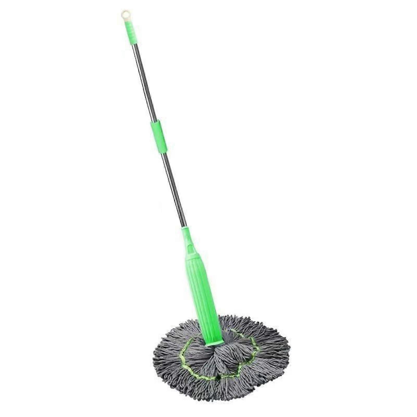 Dual Action Dehydrated Mop Self-Wringing Twist Mop 2-In-1 Wet-Dry Detachable Microfiber Handle (A)