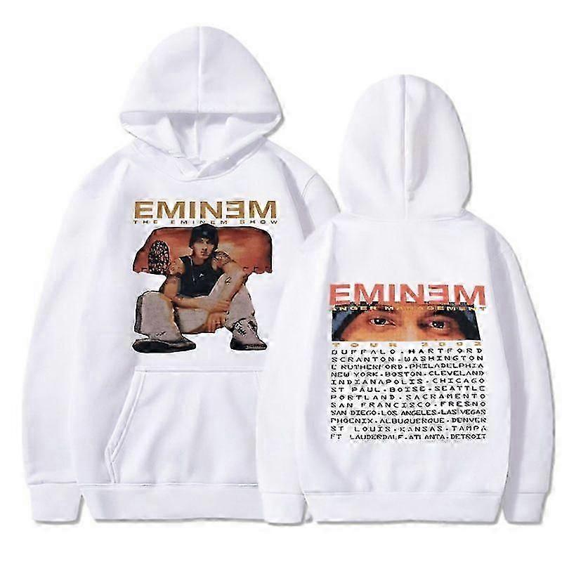 Eminem الغضب جولة الإدارة 2002 هوديي خمر هاراجوكو مضحك ريك سويت شيرت طويلة الأكمام الرجال النساء بلوفر أزياء