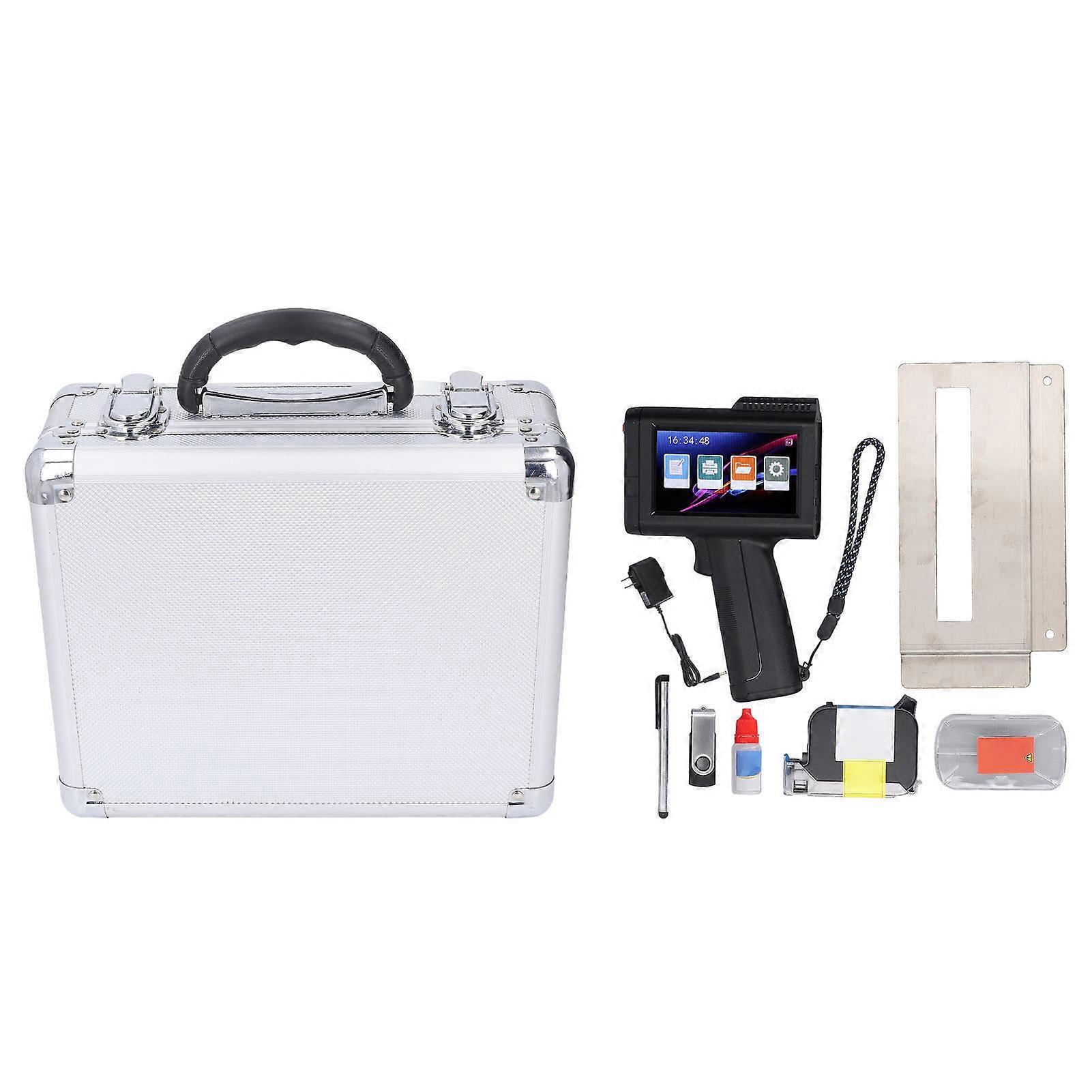 Handheld Printer 12.7mm 4.3 Inch LED Color Touch Screen Portable Inkjet Coding Machine with Ink Cartridge