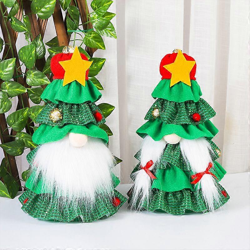 Rochie de Crăciun Copac Drăguț Fără Chip Bătrân Fustă Copac Decorațiuni Fereastră Decorațiuni Scenă De Sărbători Decorațiuni și Aspect Consumabile