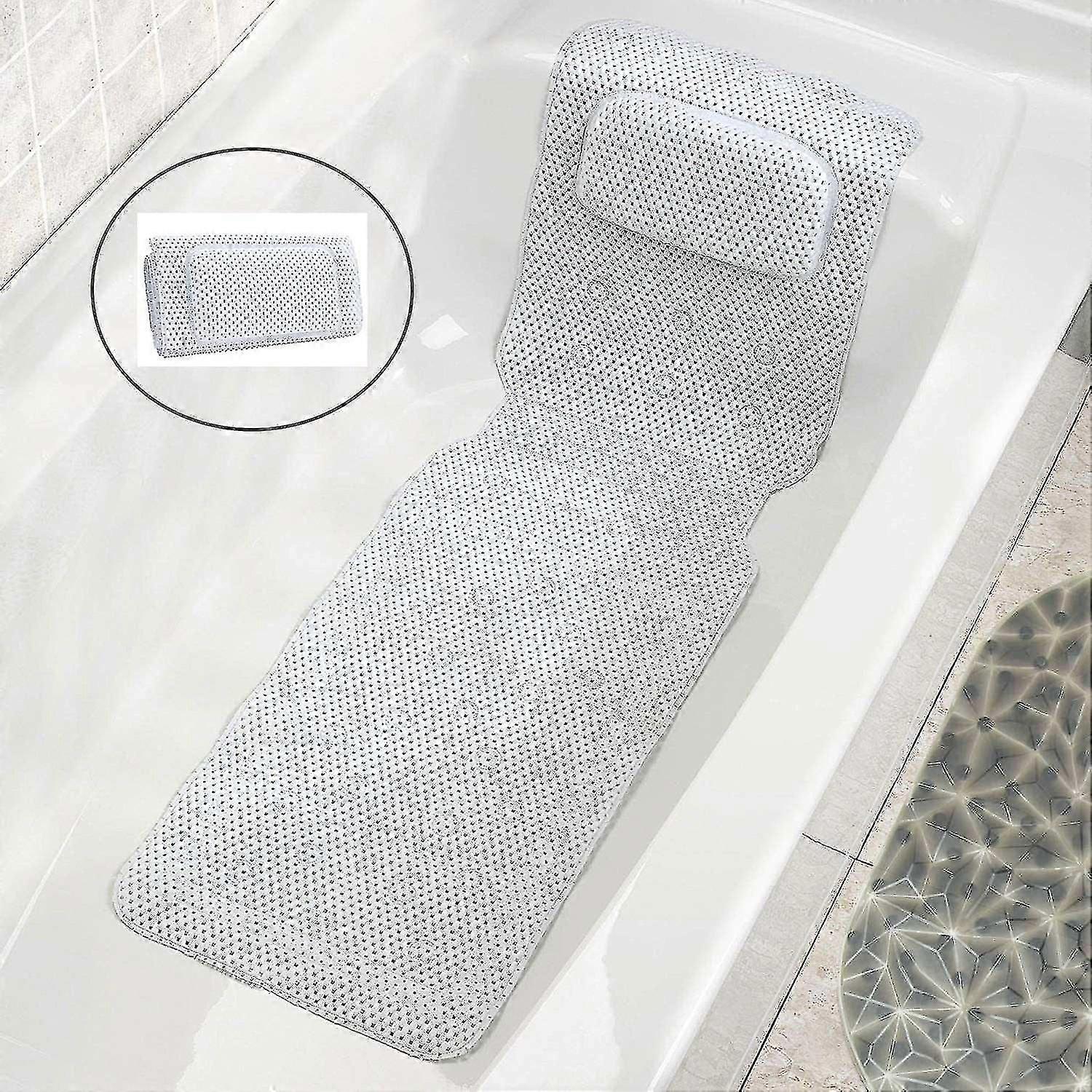 Badmat met bad, 3d Mesh Spa bad cush, met antislip zuignap