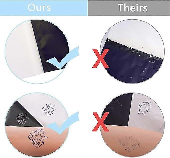 100 PCS Tattoo Transfer Paper Tattoo Stencil Paper  4 Layers 8.5" x 11" A4 Size Tattoo Thermal Stencil Paper