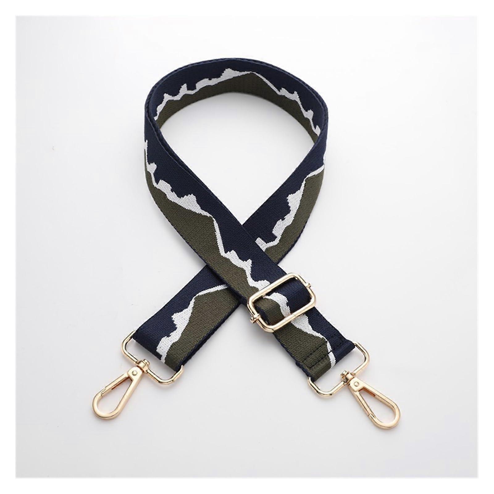 Bag Strap Replacement For Shoulder Bag, Canvas Adjustable Wide Backpack Strap, Black Handle, Color A7