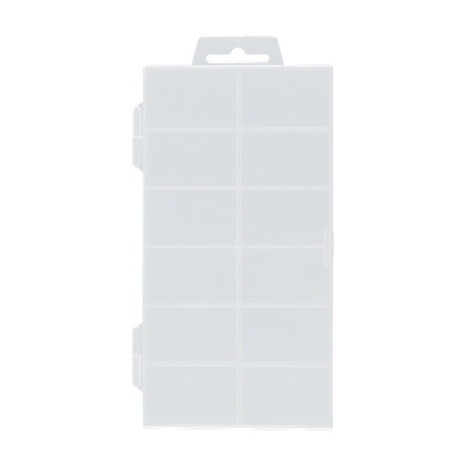 Natural Translucent Fake Nail Box Durable Translucent Nails Storage Case