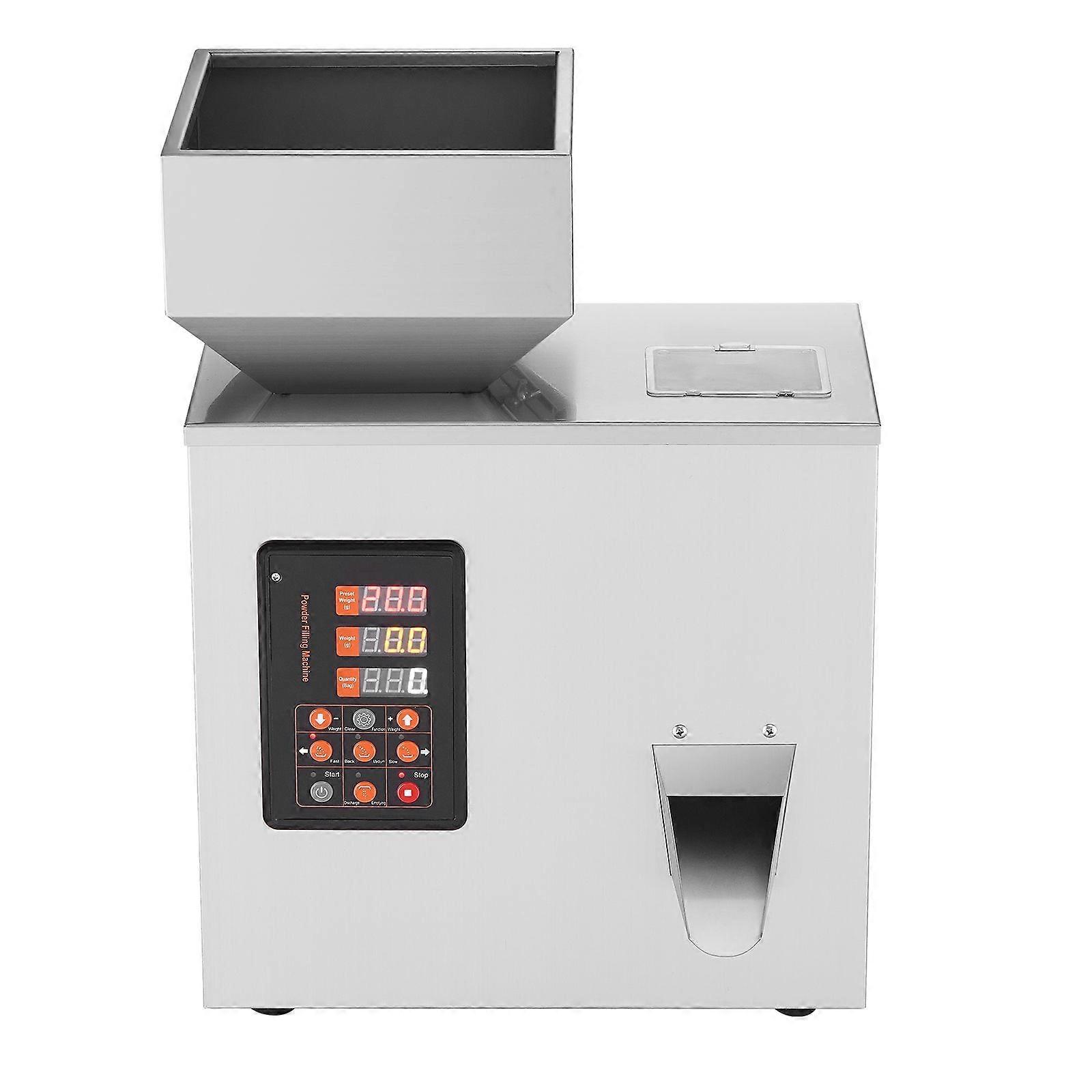 Μηχανή πλήρωσης σκόνης, 0.002-0.44lbs / 1-200g, αυτόματη έξυπνη μηχανή πλήρωσης ζύγισης σωματιδίων, για αλεύρι σκόνης σπόρων τσαγιού