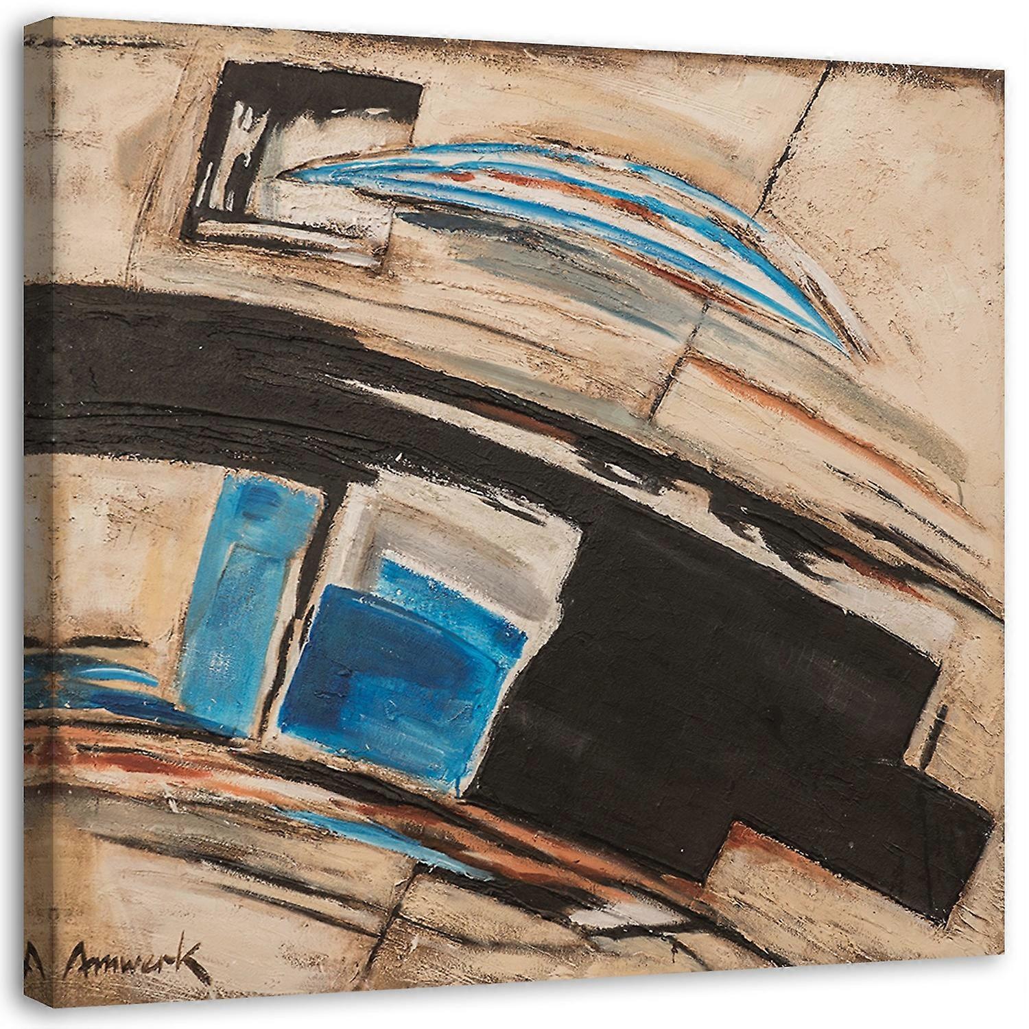 Impression sur toile, Windstorm abstrait - 30x30