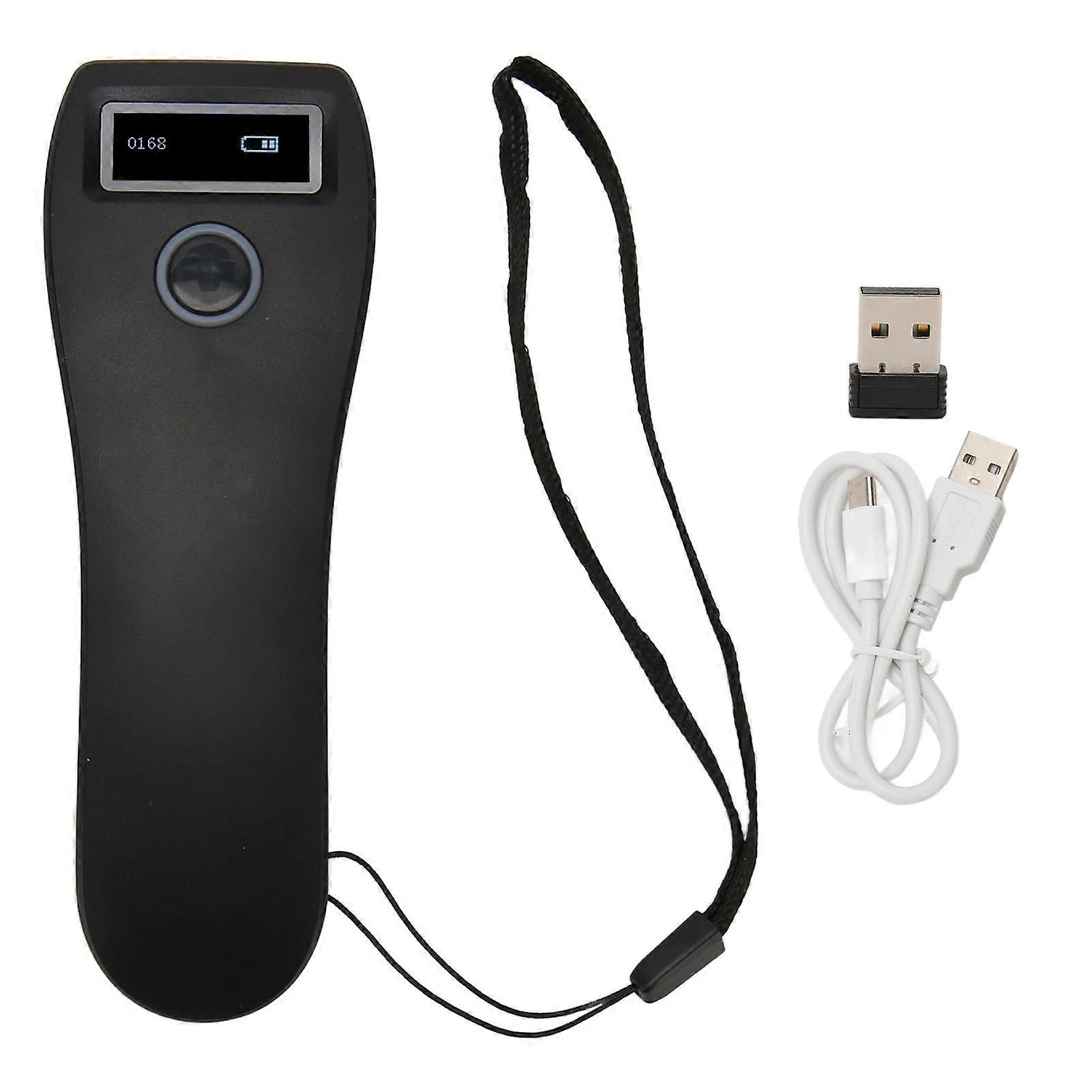 Handheld Scanner 2.4G Or BT Voice Prompt 120FPS 900K Memory Wireless Barcode Reader for 1D 2D QR Code