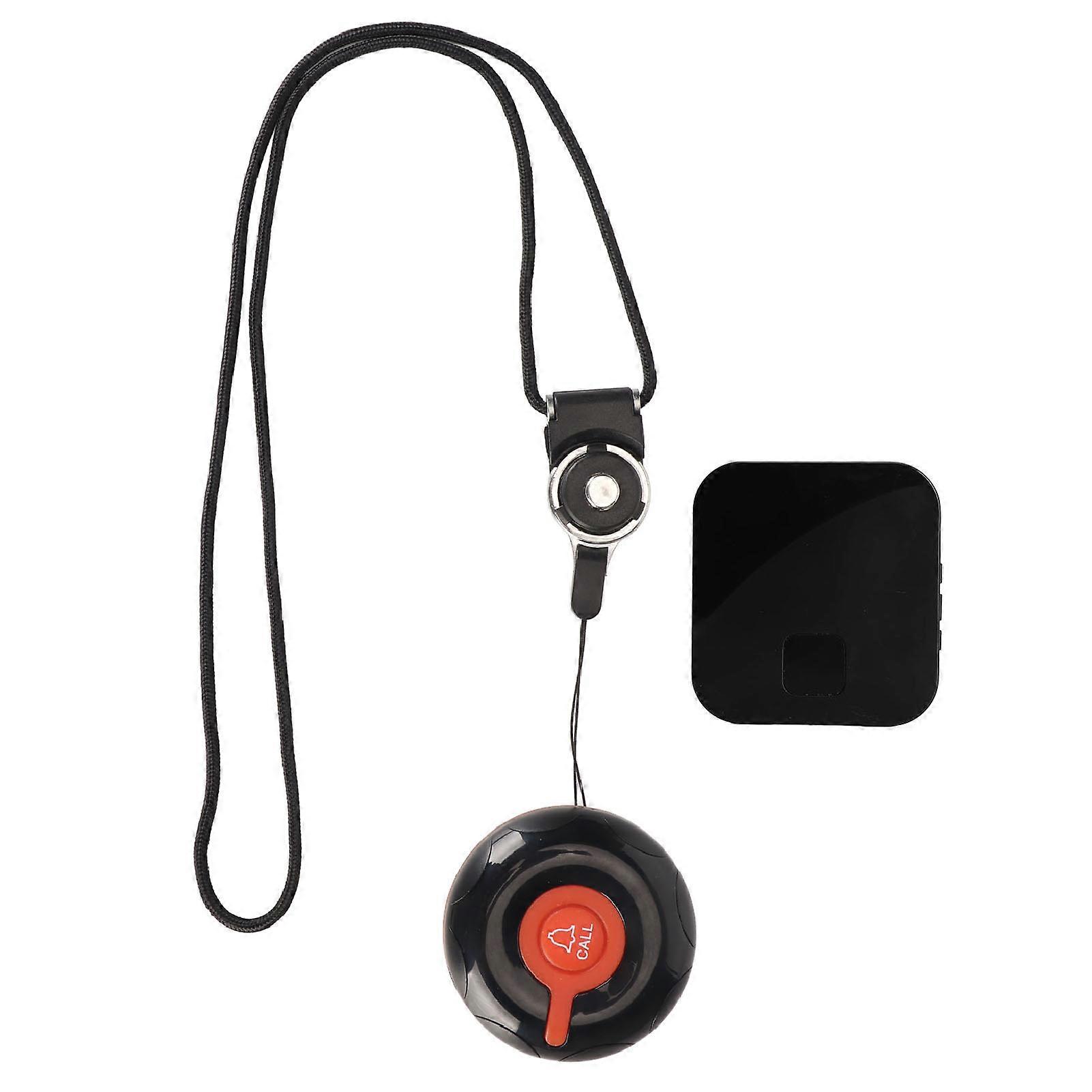 Smart System 1 Transmitter 1 Receiver Wireless Caregiver Pager SOS Call Button with LED Light Reminder