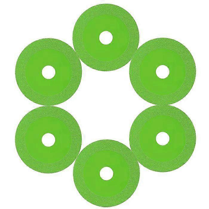 Řezné kotouče na sklo 6 kusů Řezné kotouče na sklo Řezné kotouče na sklo 100 mm ( 20 mm zelené)