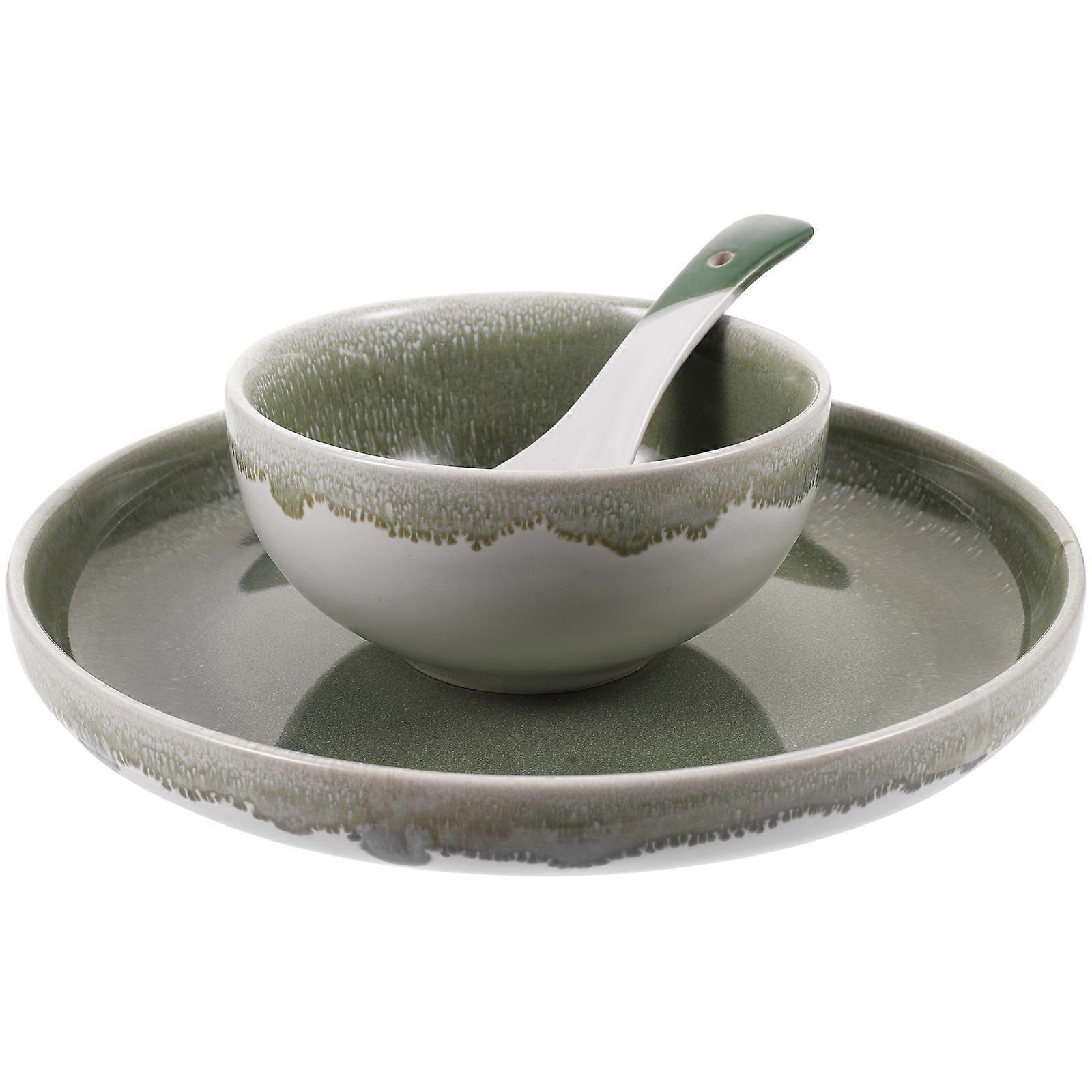 Versatile Ceramic Plates Set, Blending Tradition with Contemporary