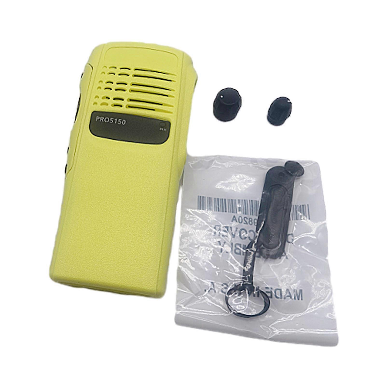 Front Housing Case Cover for GP328 RPO5150 HT750 Radio WalkieTalkie Replacement Front Housing Case Cover  Yellow