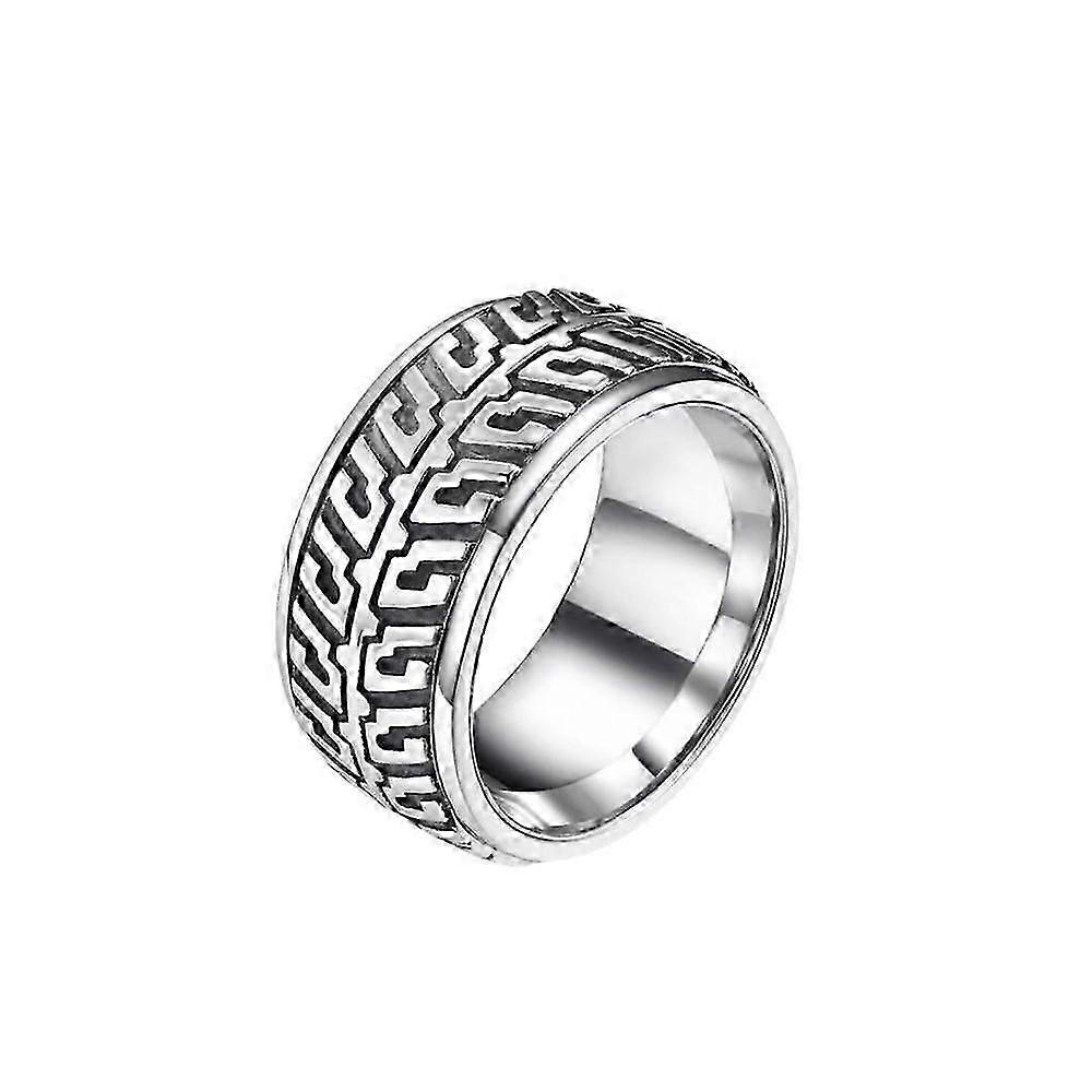 For Racing lover- Metal Tire Ring, with Tire Tread Pattern