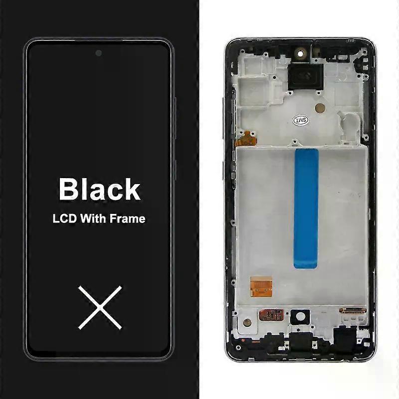 A52S 5G Display Screen Replacement, for Samsung Galaxy A52s 5G A528 A528B A528B/DS Lcd Display Digital Touch Screen with Frame