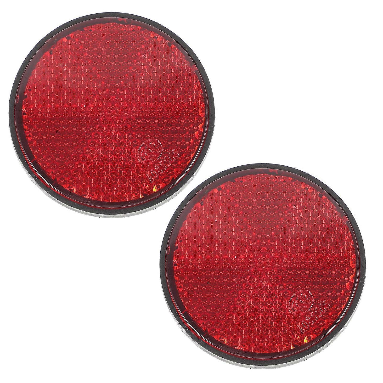 Bicycle Reflective Warning Sign with Durable Plastic Material for Better Rear End 2 Pcs