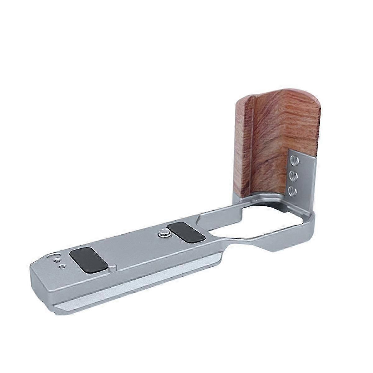 For Quick Release L Plate Wooden Side Handle Bracket Handgrip Digital Camera Tripod Accessories Sil