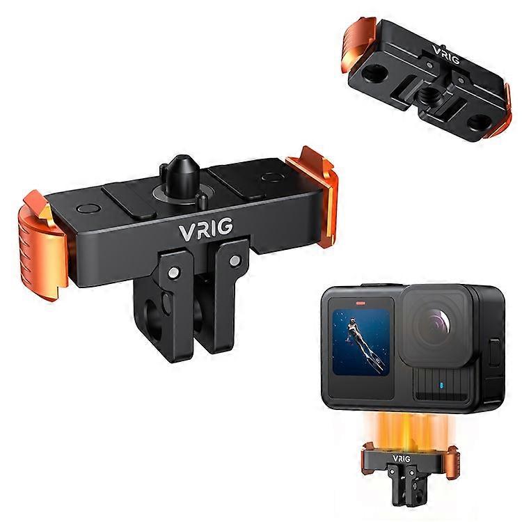 VRIG AC-28 Compatible For GoPro 13 Camera Quick Release Mount Base Magnetic Attachment