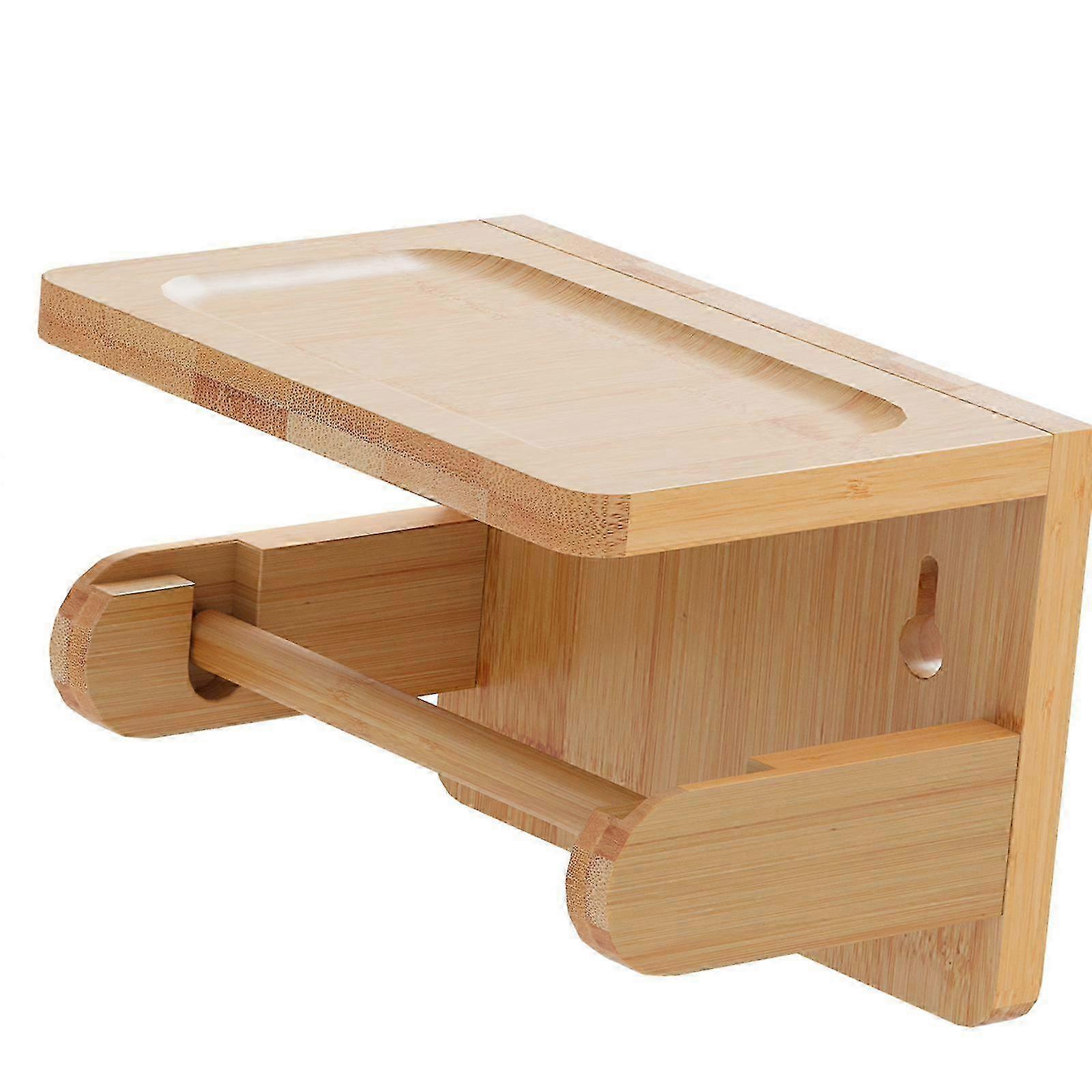 Creative Toilet Paper Holder with Shelf for Bathroom