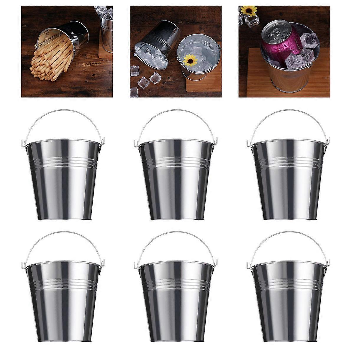 Functional Metal Buckets for Various Uses, Reliable Performance, Compact Style
