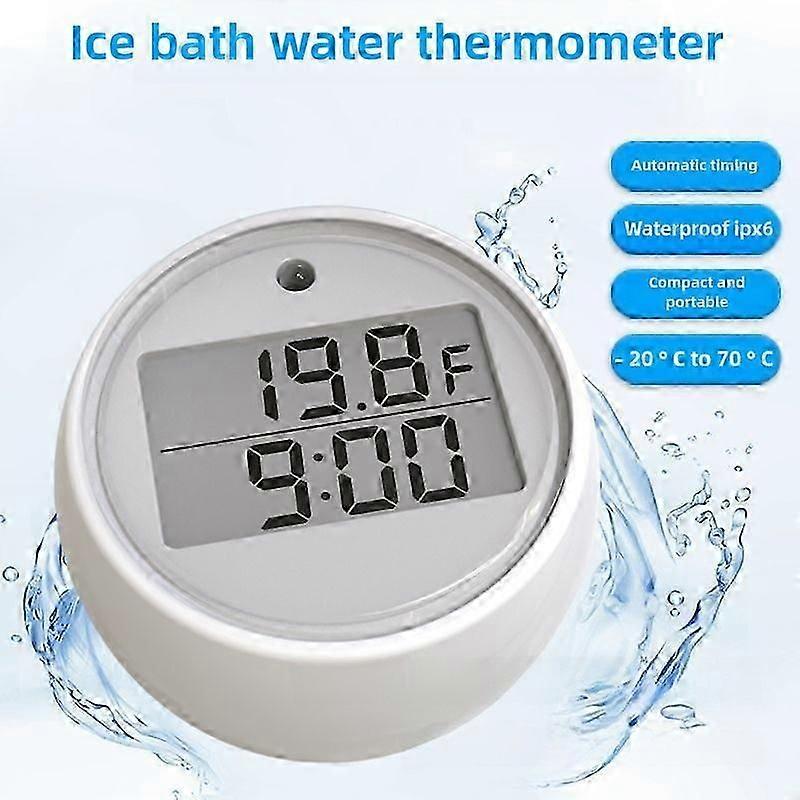Digital Ice Bath Thermometer with Auto Timer Alarm for Cold Water ...