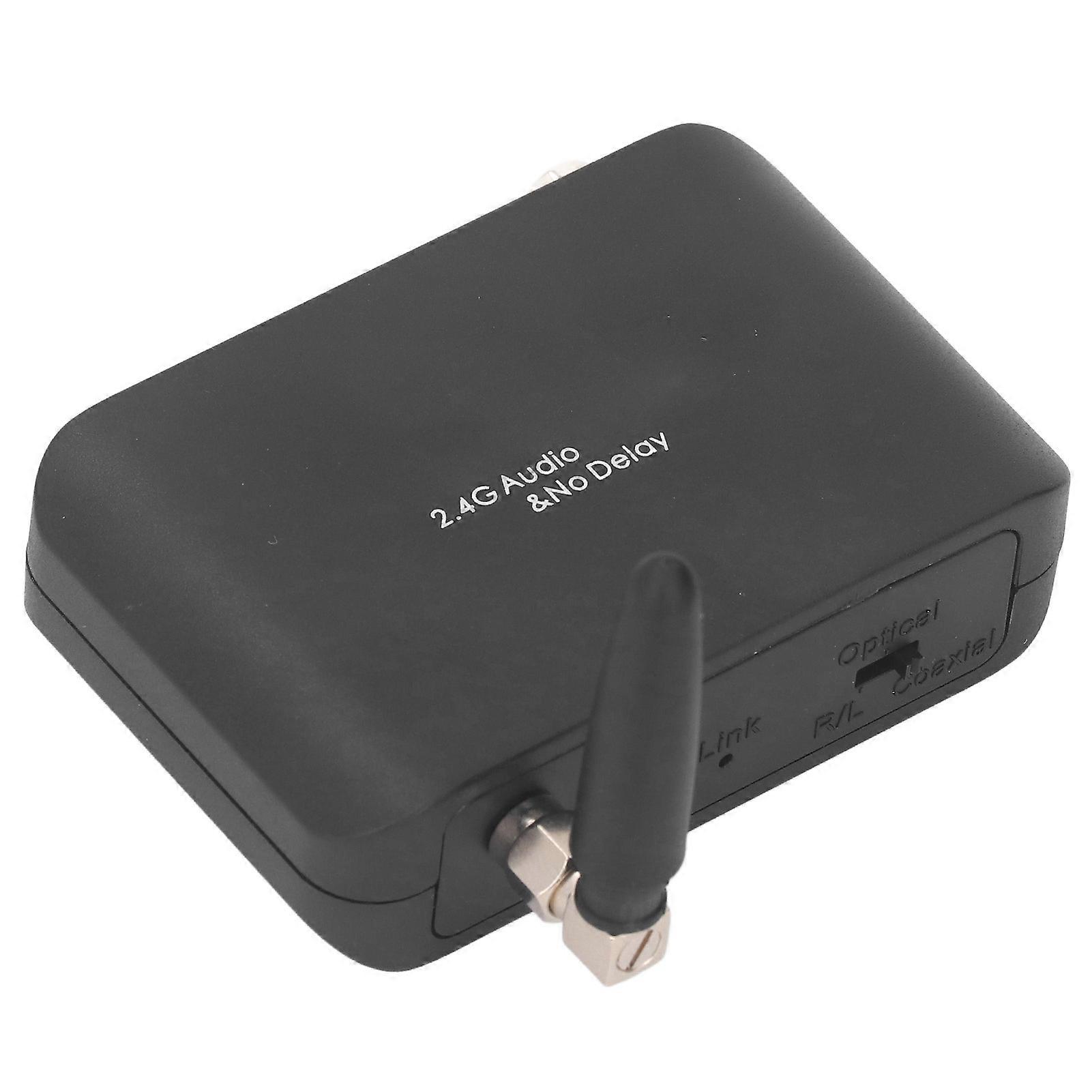 Audio Transmitter and Receiver 2.4G Wireless 50 Meters Audio Transmission System for Home Gaming 