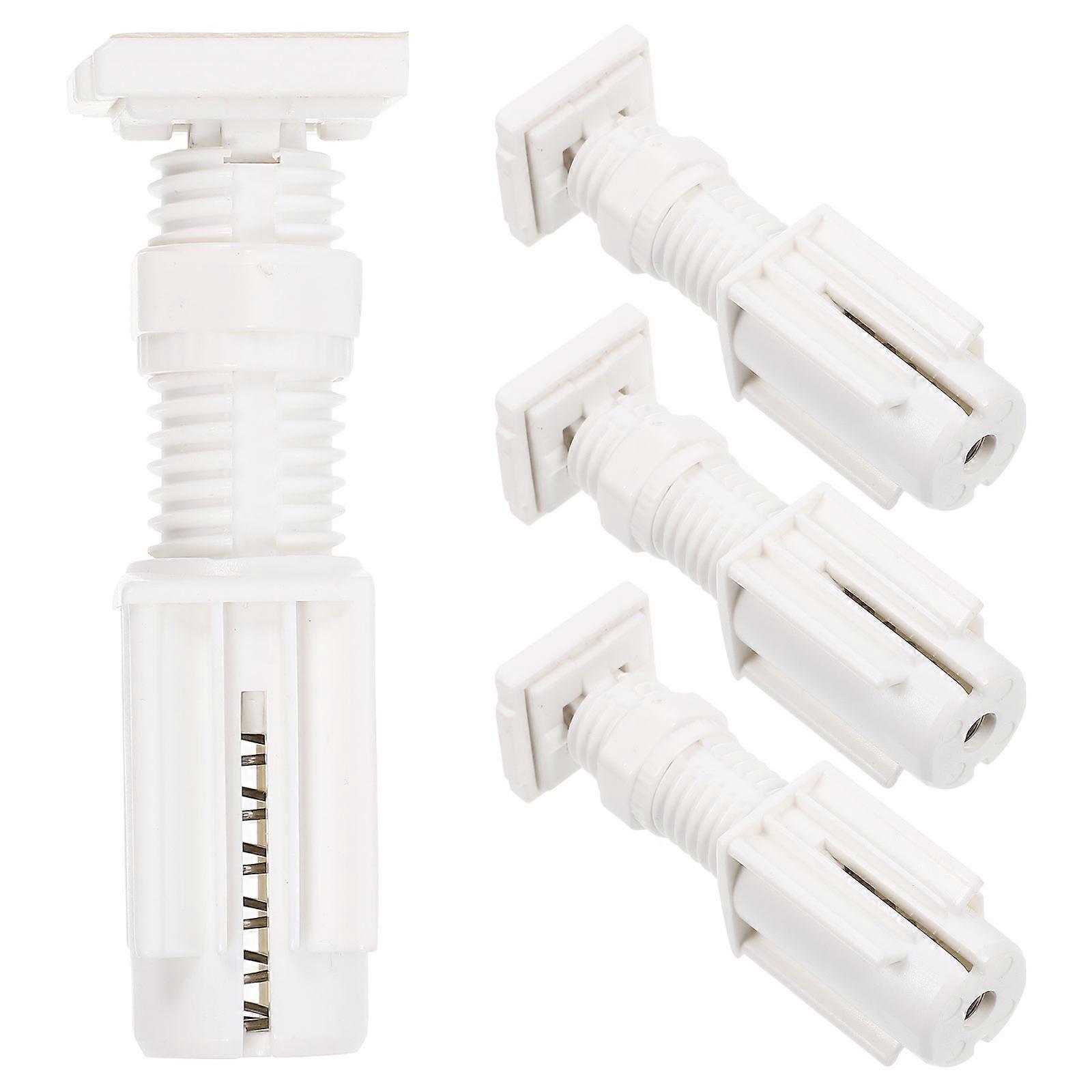 Louvre Curtain Brackets Fixation System Easy Install No Drilling Corrosion Resistant 4pcs Set