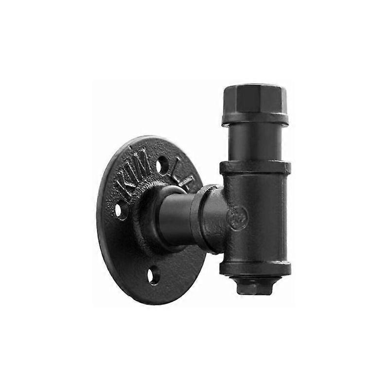 Retro Industrial Hex Hook 3psc Kitchen and Bathroom Hook Combination on Wall Hook (Black 1PC),