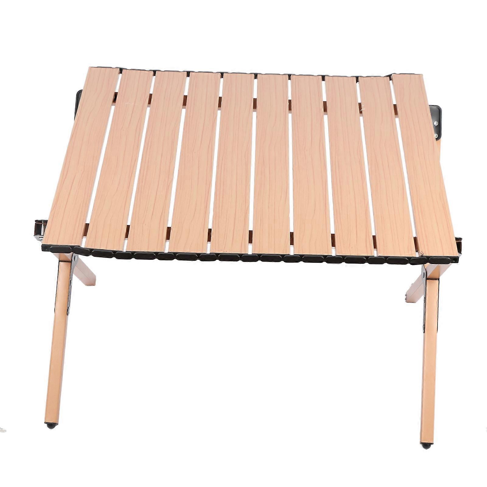 Folding Camping Table Multifunctional Stable Lightweight Roll Up Table Portable Picnic Table with Storage Bag for Outdoor 