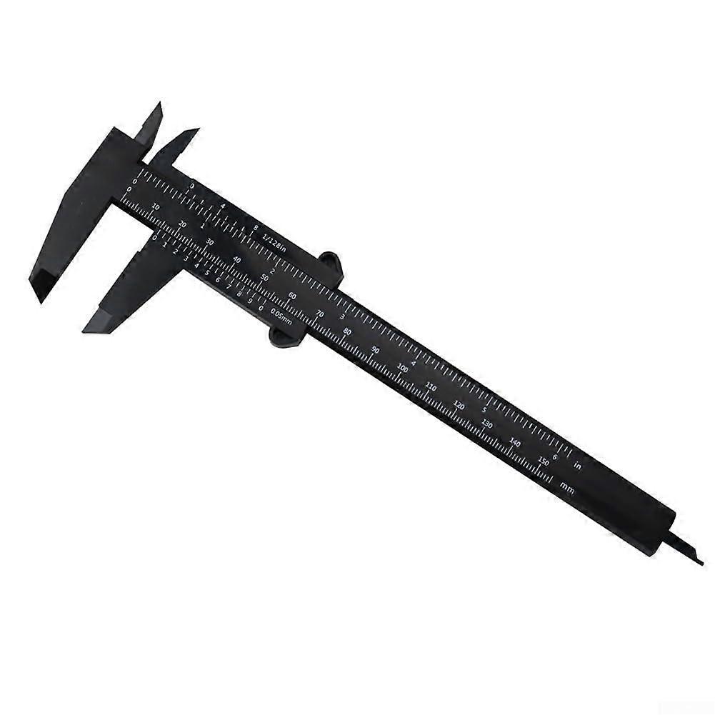 Reliable measuring solution, 2 pieces, plastic caliper for private and industrial use (black)