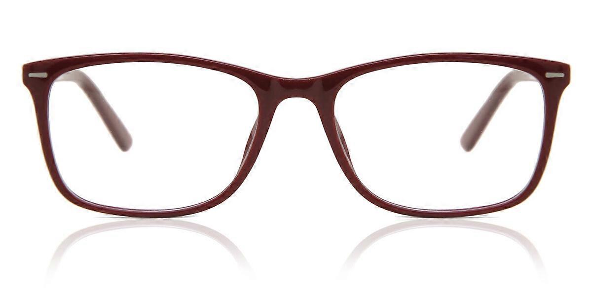 Full Rim Square Dark Red SmartBuy Collection Sham AC2G Fashion Unisex Eyeglasses