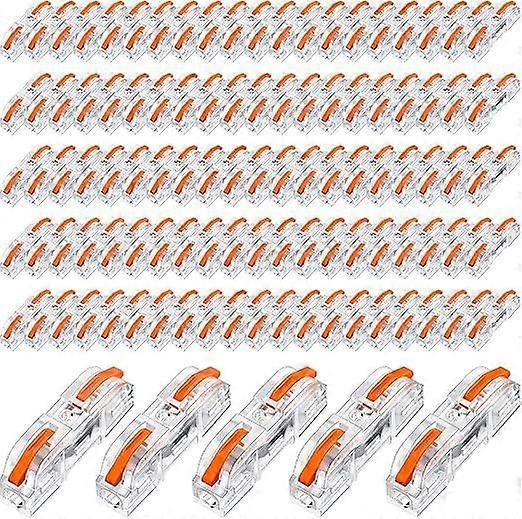 100 Pcs Lever Wire Connectors Nuts, Compact Splicing Wire Connectors Lever Wire Connectors Terminal Blocks Wire Connectors Nut Assortment for 28-12 AW