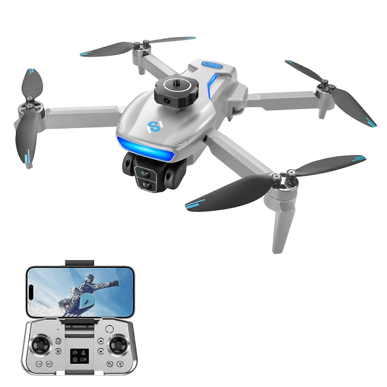 GPS Quadcopter Remote Control Quadcopter with Dual Camera 720p Remote Control Aircraft 5Gwifi Brushless Motor with Function Obstacle Avoidance Optica