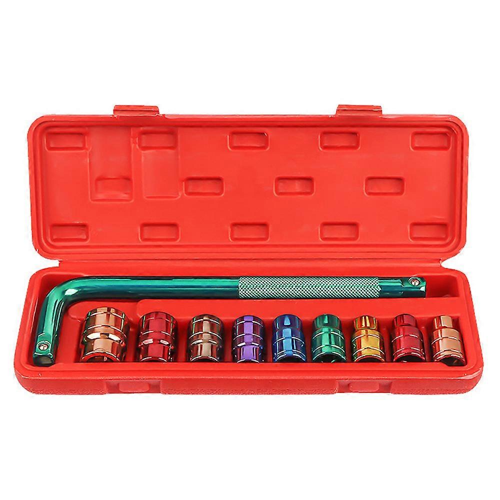 L-shaped Socket Wrench Set Including Bent Rod, Professionally Fitted