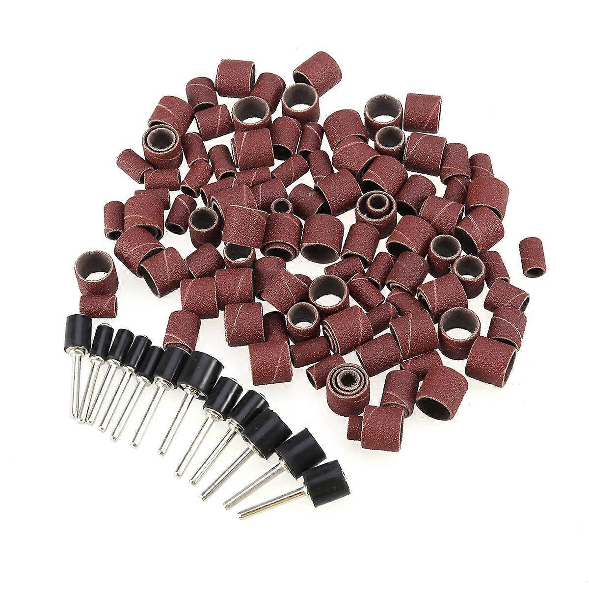 Sanding Drum Band Sanding Drum Bands Set Bits Excess Glue Removal Sandpaper 132Pcs