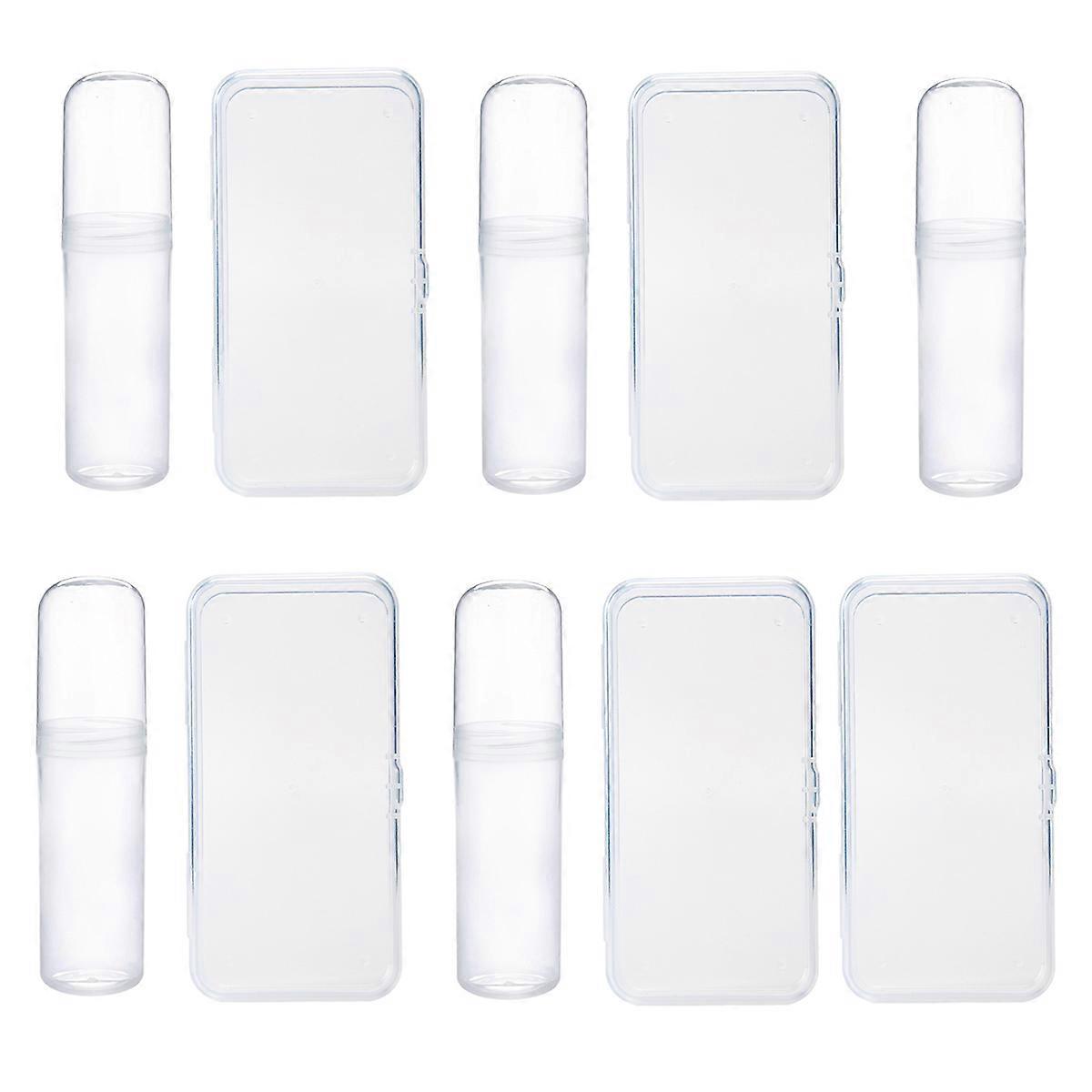 Toothbrush Storage Box Portable Organizer for Travel Use 10Pcs Set