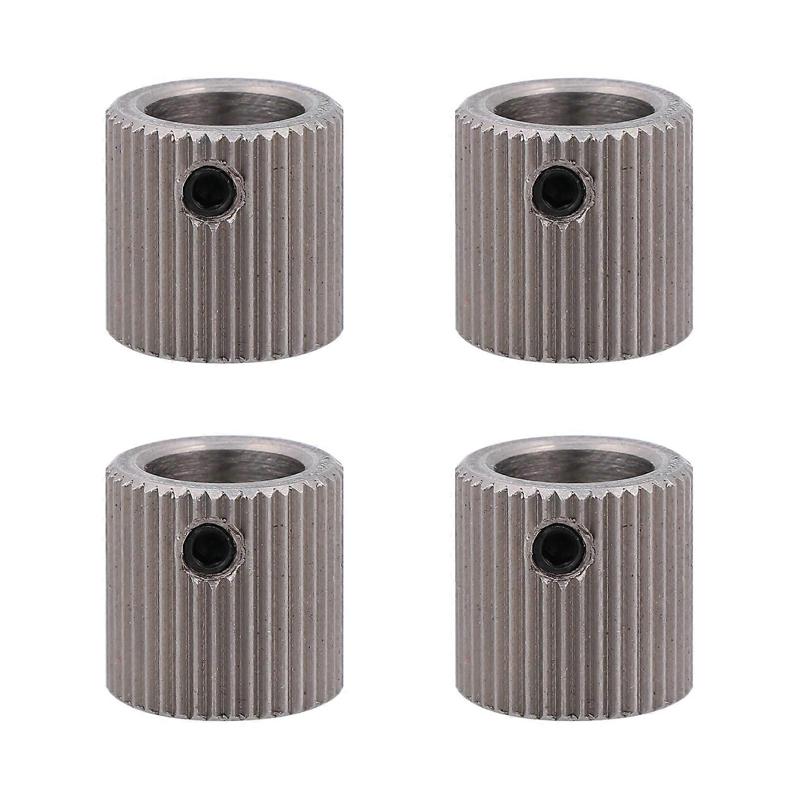 Drive Accessory Extruder Wheel 3D Printing Professional Design Smooth Operation Stainless Steel 4Pcs