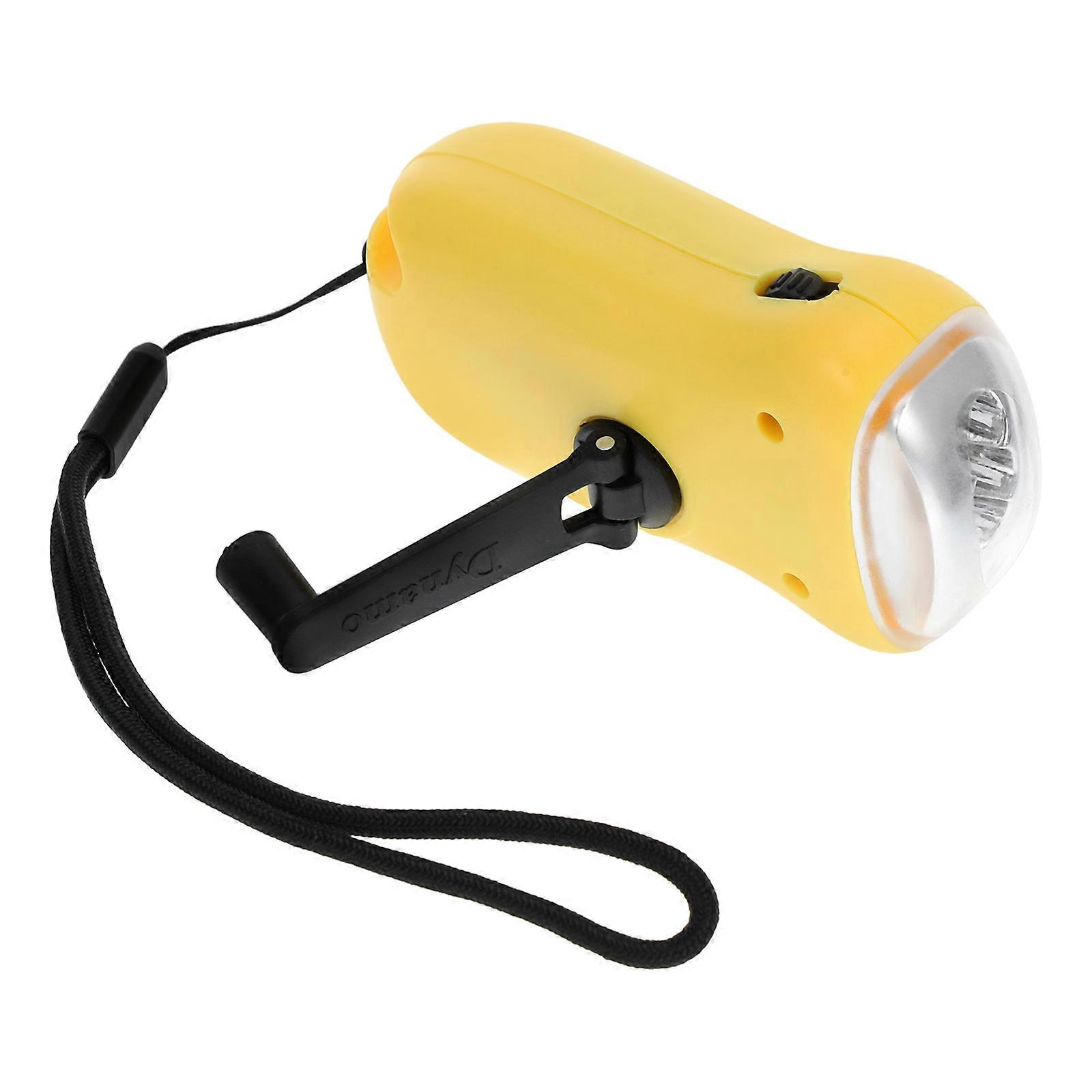 Solar Flashlight Hand Crank LED Emergency Flashlight for Outdoor Camping