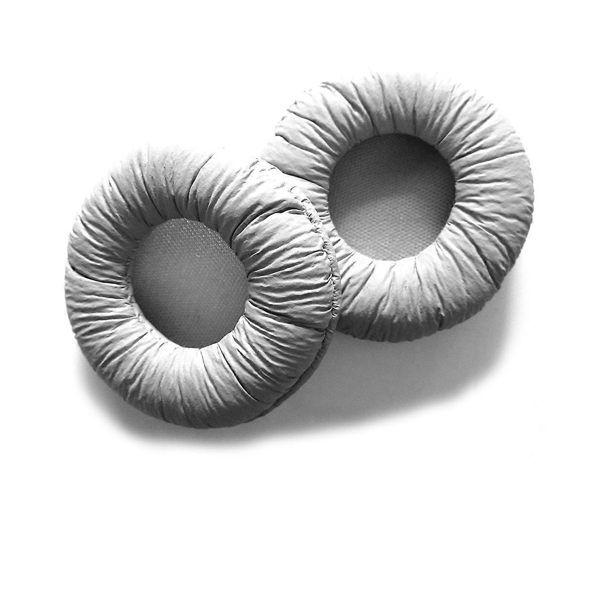 Headset Pads Replacement Light Grey Earpads for Headphones Simple Style 1Pair
