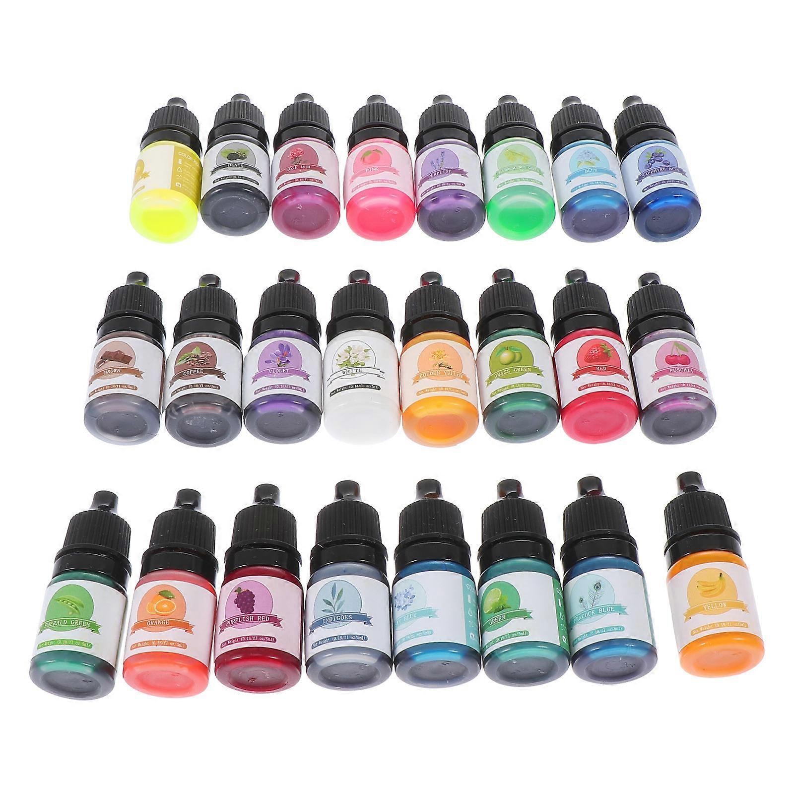Epoxy Resin Color Paste Assorted Color Concentrate Resin Colorant For Solvent Free Technology 24Pack