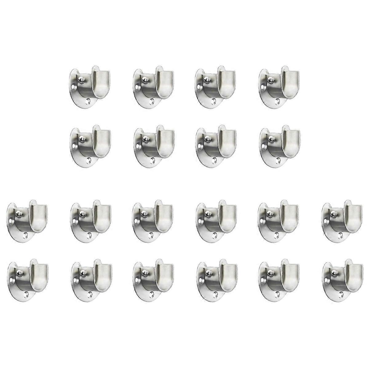 Stainless Steel Closet Bracket, U-Shaped Socket , Shower Curtain Rod