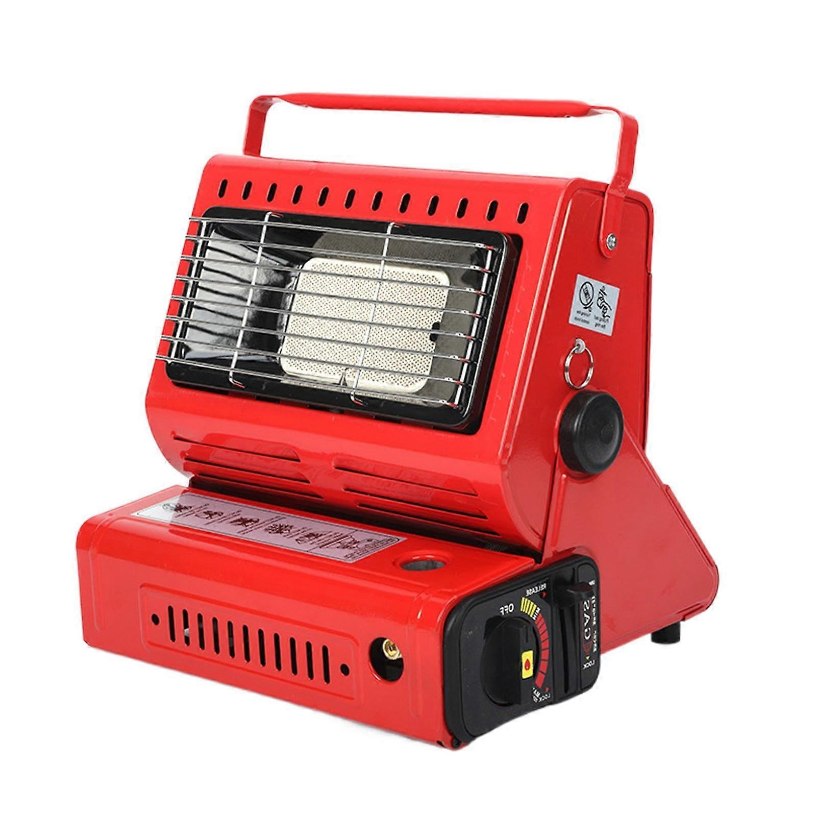 Tent Heater for Camping - Portable Compact Battery-Powered Heater for Quick Heating, Safe Indoor/Outdoor Use, Red