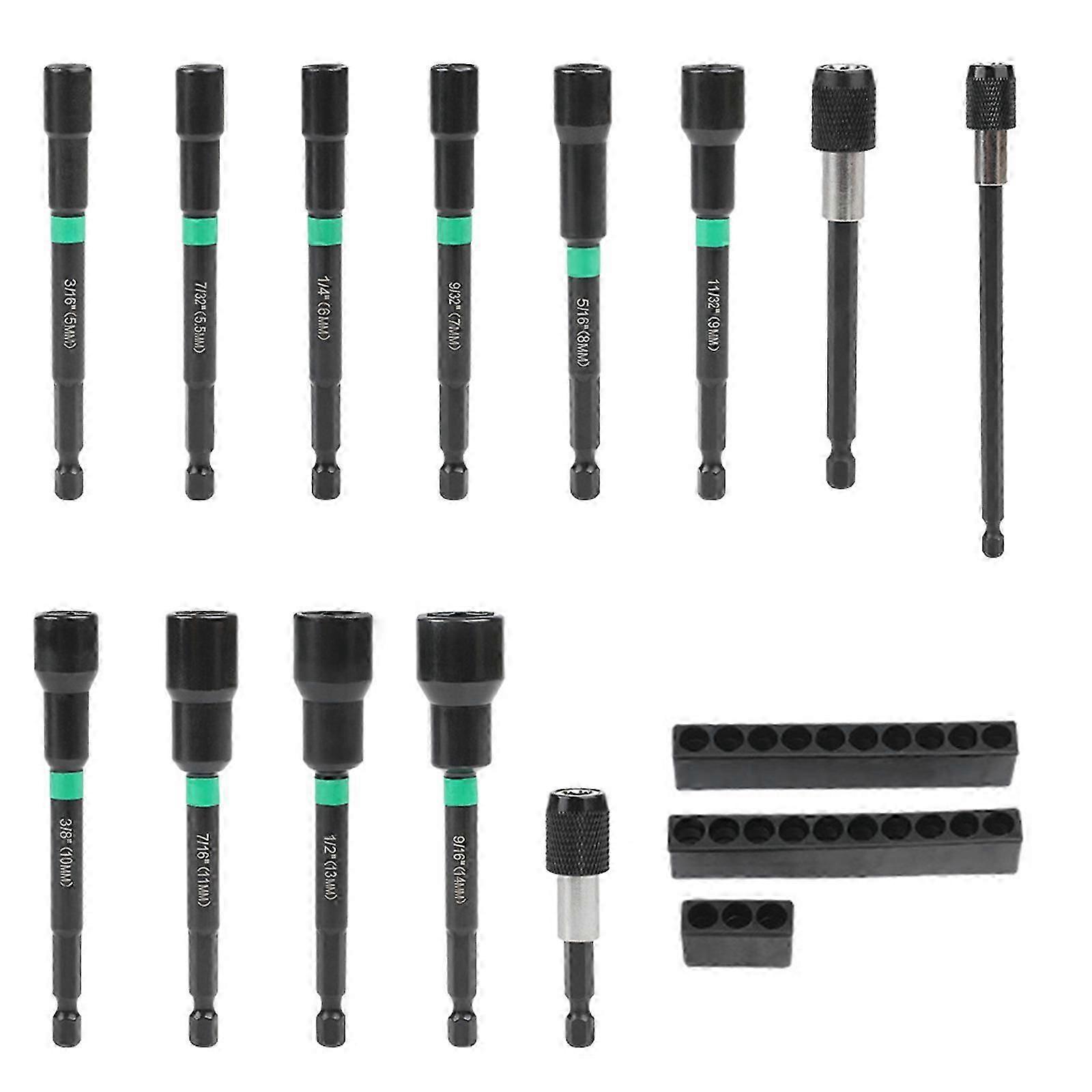 13Piece Stable Magnetic Nut Driver Set Accuracy Nut Driver Set Multiple size Sockets Set for Various Repair Needs