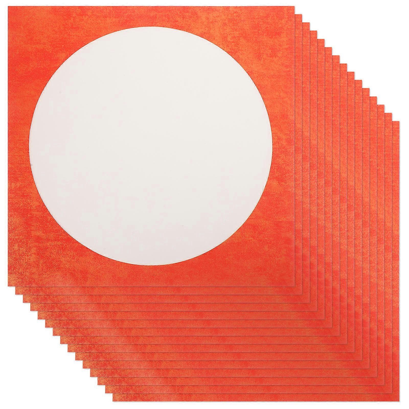 Rice Paper For Calligraphy Calligraphy Enthusiasts 33x33cm Red Color 10 Sheets