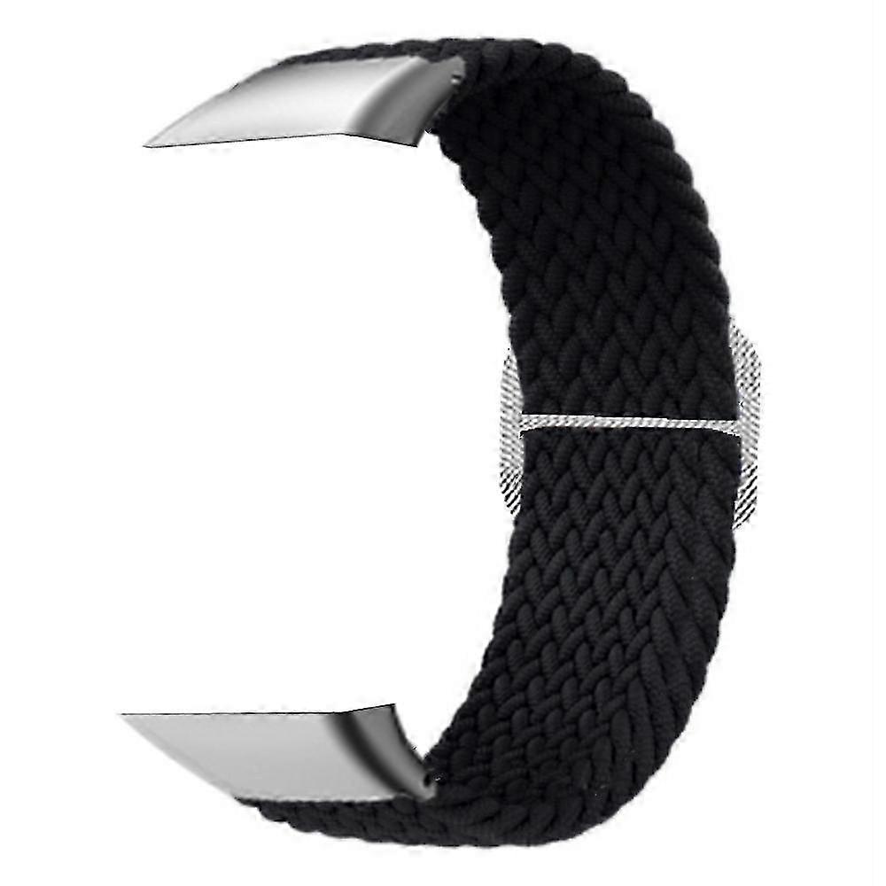 Replacement Strap for Watch Compatible with Certain Brands - Braided Elastic Fabric Band with Silver Connector