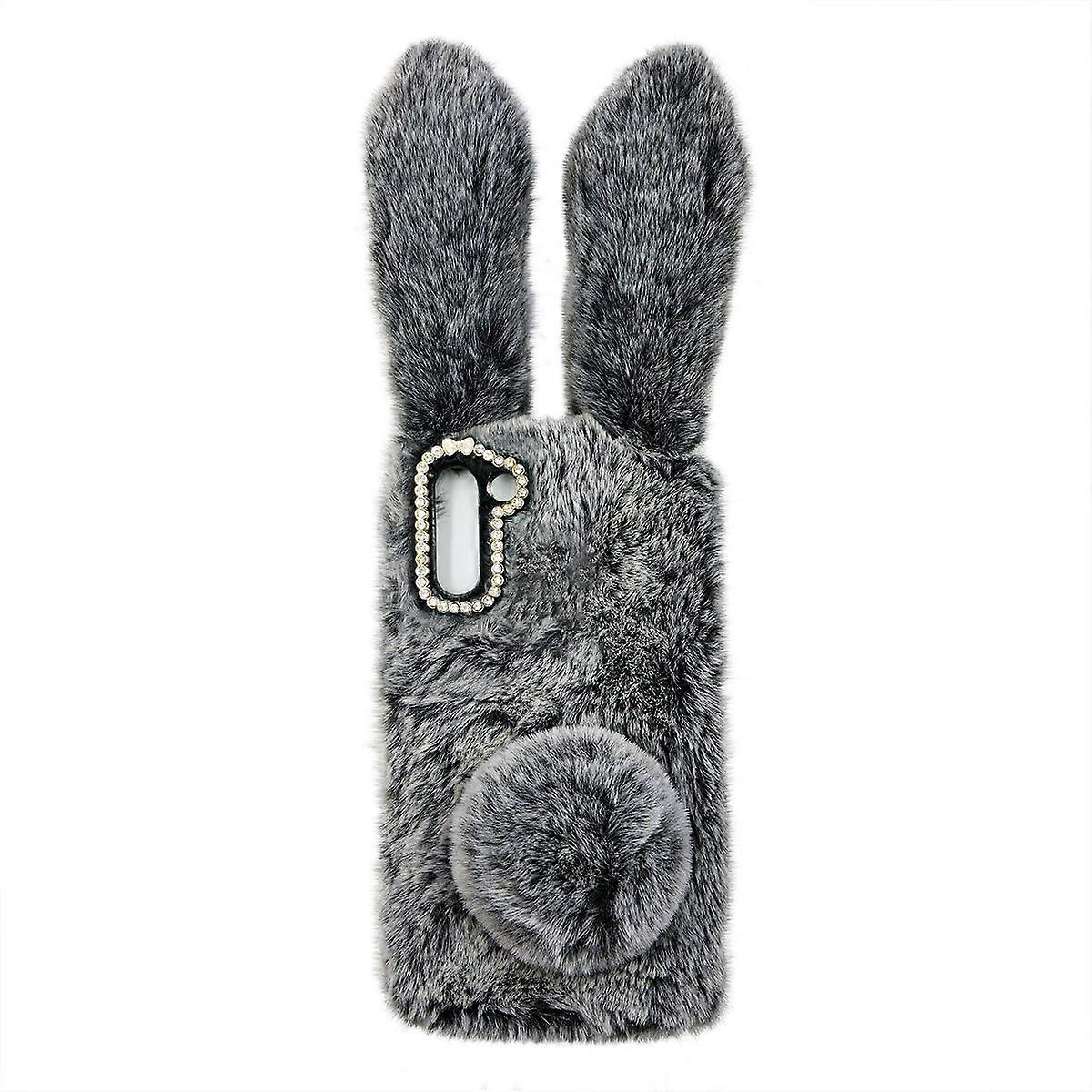 Fluffy Plush Case Compatible With Galaxy Plus 5g/ + 5g, Cute Bunny Case Furry Phone Case Fuzzy Protective Case Soft Rabbit Plush Kawaii Phone Case