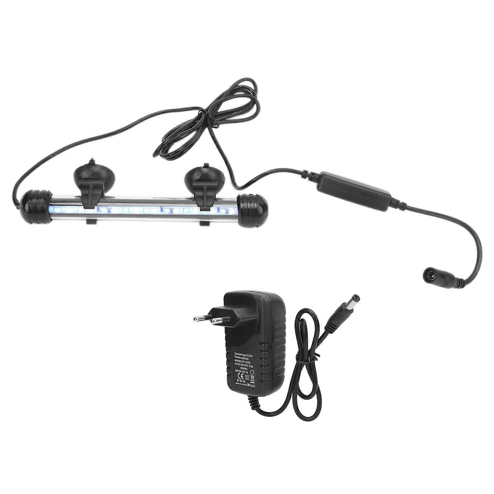 Aquarium Light Waterproof Fish Tank Lighting with LED Light 3 Modes Dimmable 100‑240VEU Plug 18CM